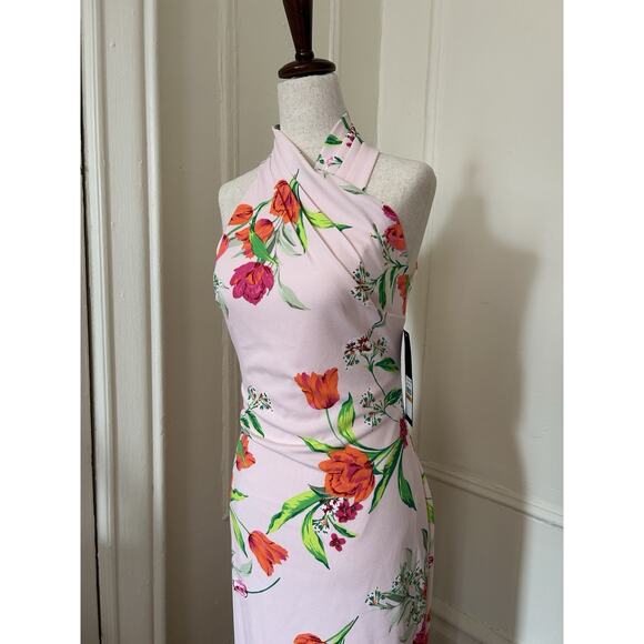 Rachel Roy Floral Wrap Neck Dress | Small - Picture 2 of 4